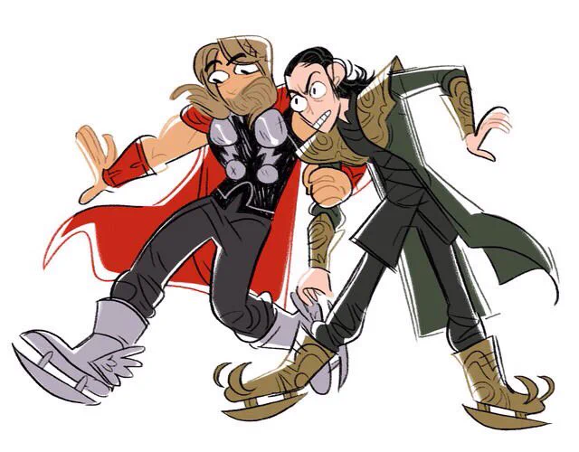 a couple gems from this months patreon request night #Thor #Loki 