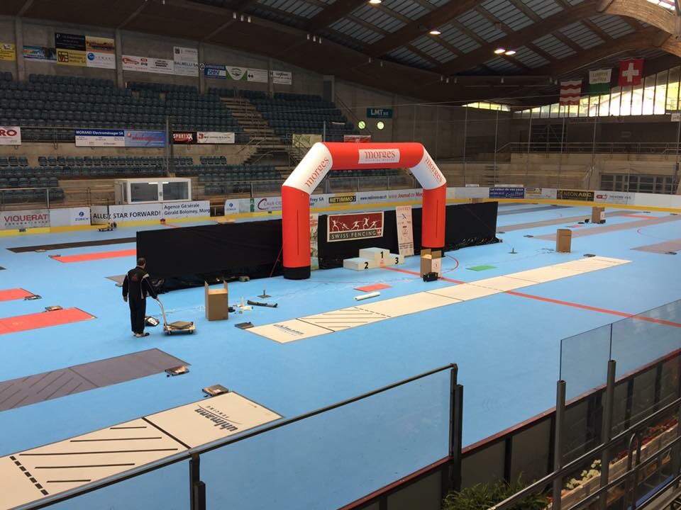 SwissFencing's tweet image. Championnats suisses U17 U20 - Tout est en place pour vous accueillir chers tireurs! 🔜 🇨🇭🤺