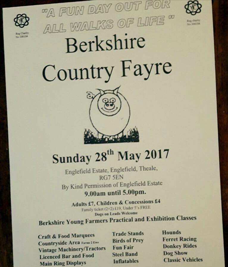 Our Country Fayre is in one month. Please come along to Englefield and have a great day out #Yfc #countryfayre #countryside #englefield