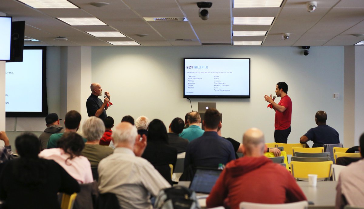 synapse's tweet image. Rap battle? No, @marcbarros is teaching Launching a New Product at #HardwareWorkshop! #influencers #media #newproduct #hardware #launch