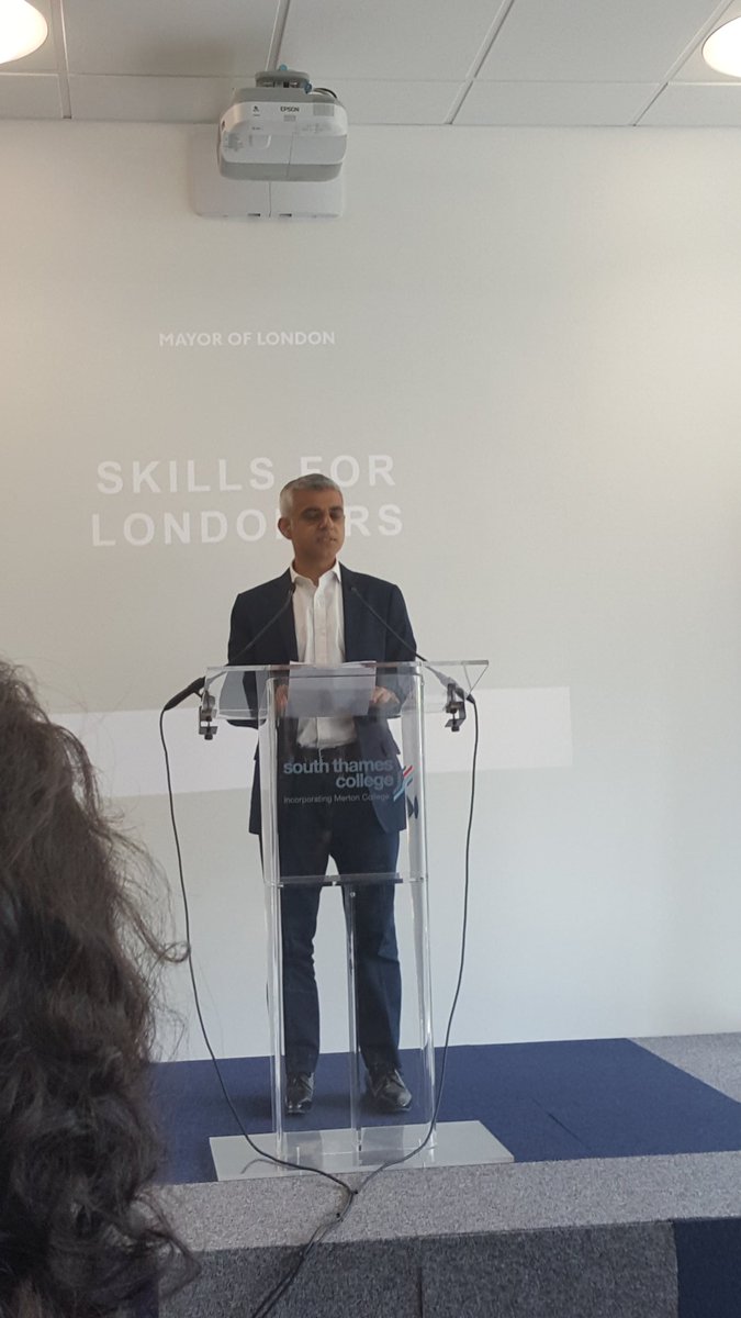 Mayor of London launches Skills for Londoners <a href="/SadiqKhan/">Sadiq Khan</a> <a href="/SeemaMalhotra1/">Seema Malhotra MP</a>