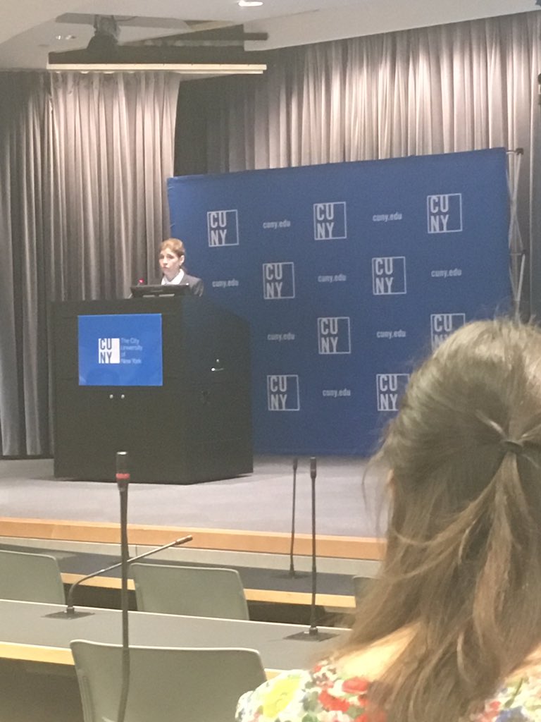 "There are not as many 'on-ramps' as there are 'off-ramps' for #women in #science... persist" -Dr. Vita Rabinowitz #persist #CUNY #WiSE2017