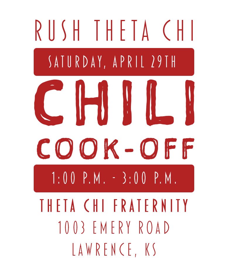 Make your way to 1003 Emery Road to try some home made chili this Saturday at 1 PM!