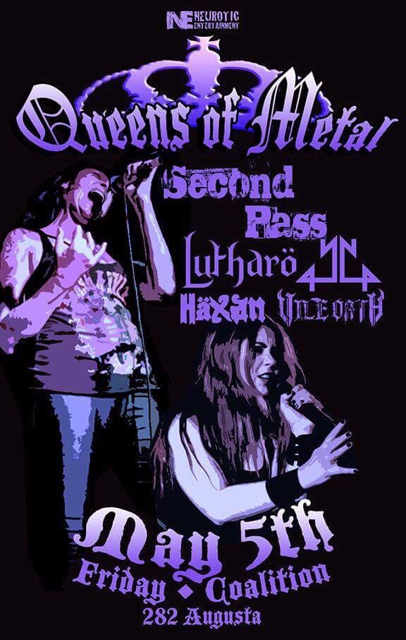 May 5th. #Toronto #HEAVYMETAL #stonermetal #goth #blackmetal #femalefronted #coalition #queensofmetal