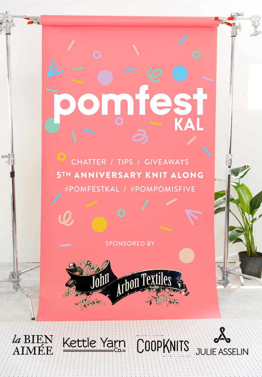 It's the launch of our #pomfestkal! Find out why this KAL is extra special on the Pom Pom blog - bit.ly/pomfestKALblog
