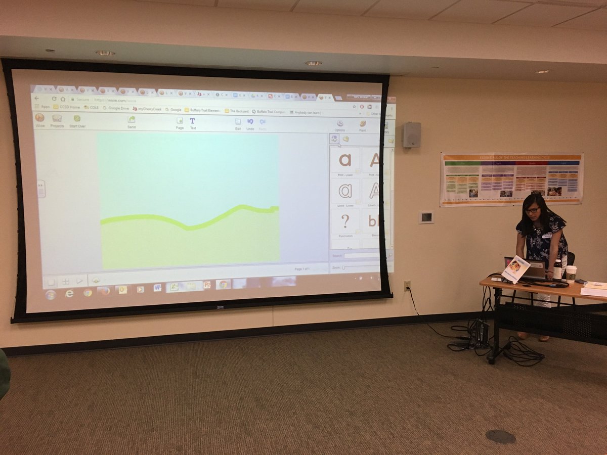 CCSDTechCO's tweet image. Thanks to Monica Winkler for facilitating the &quot;Winning with Wixie&quot; session this afternoon! #CCSDTech