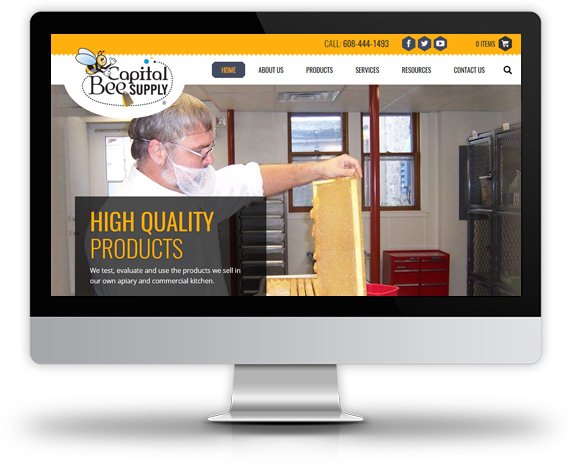 webstix's tweet photo. Learn more about the new Capital Bee Supply website. #Webstix #WebDesign https://t.co/99KDaK6SiG https://t.co/hWbpSZq7zl