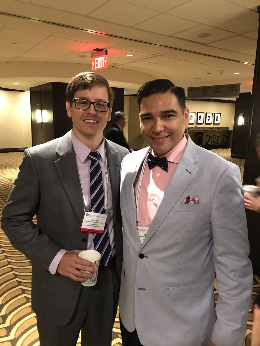 DrRobMelendez's tweet photo. Met an ambassador, Kendall, from residency program. San Antonio connection! UTHSCSA #myf2014 https://t.co/x0jQ1JUbER