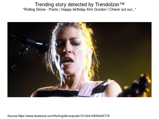 Rolling Stone - Posts | Happy birthday Kim Gordon ! Check out our...  
