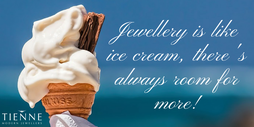 Make sure to leave room for plenty of both this #bankholiday weekend. Have a good one 🌞 tienne.co.uk #jewellery #shopping