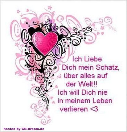 Über dich schatz alles liebe ich mein Ich liebe