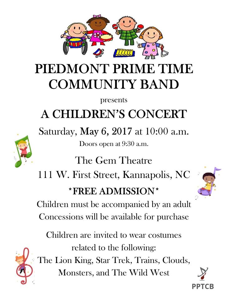 Got kids? Come out to the Gem on Saturday, May 6 at 10am to enjoy a free children's concert! Learn more: bit.ly/2qc23DA