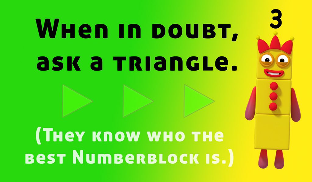 Numberblocks On Twitter All Three Of Numberblock Threes Wonderful