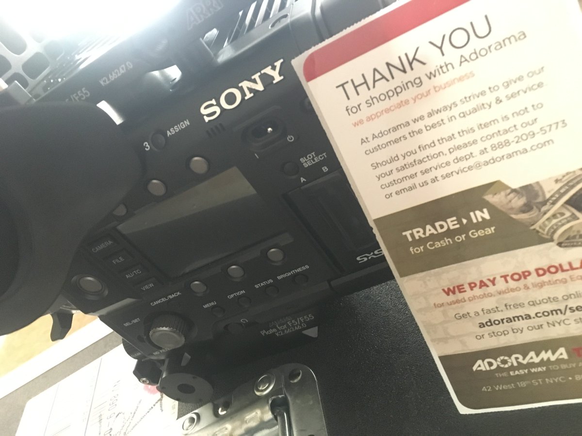Mr. Camera, now in 4K!! Thanks #adorama for the sweet deal!
#sony #f55 #adorama #cameragoals #mrcamera @adorama @Sony