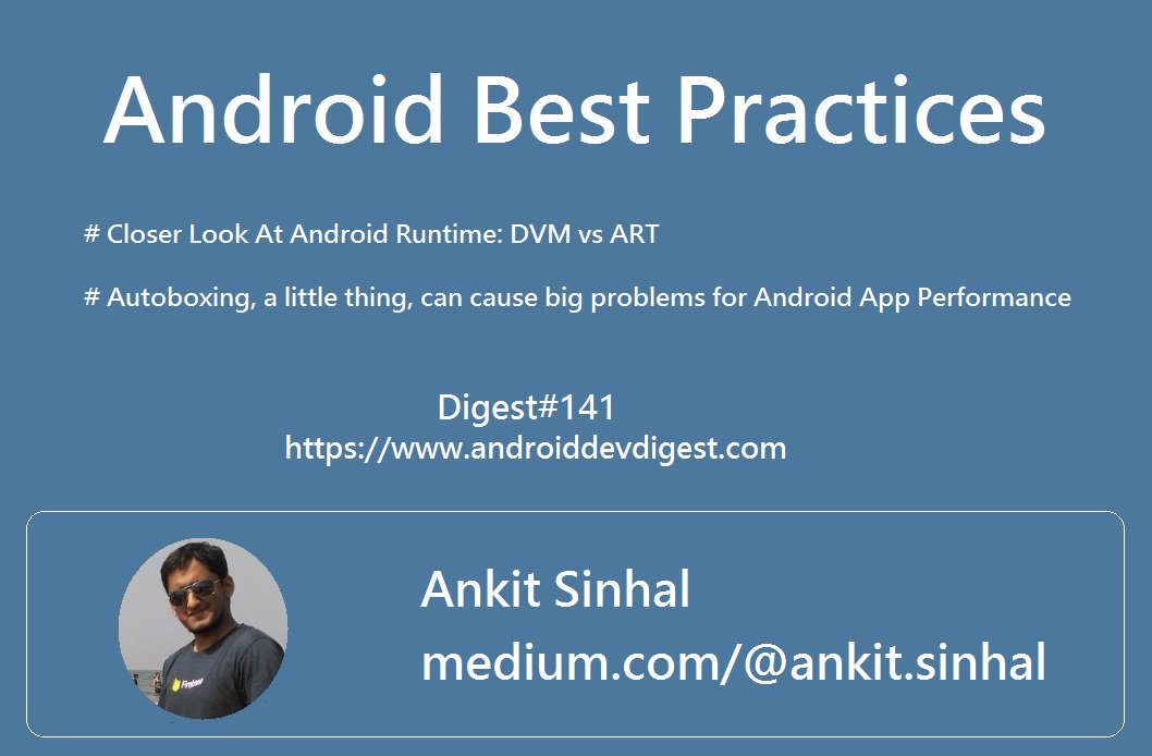 ankitsinhal's tweet image. Don&apos;t forgot to read some of my cool stuff at weekly digest #141 androiddevdigest.com/digest141

#android #androiddev #bestpractices #mobileapps