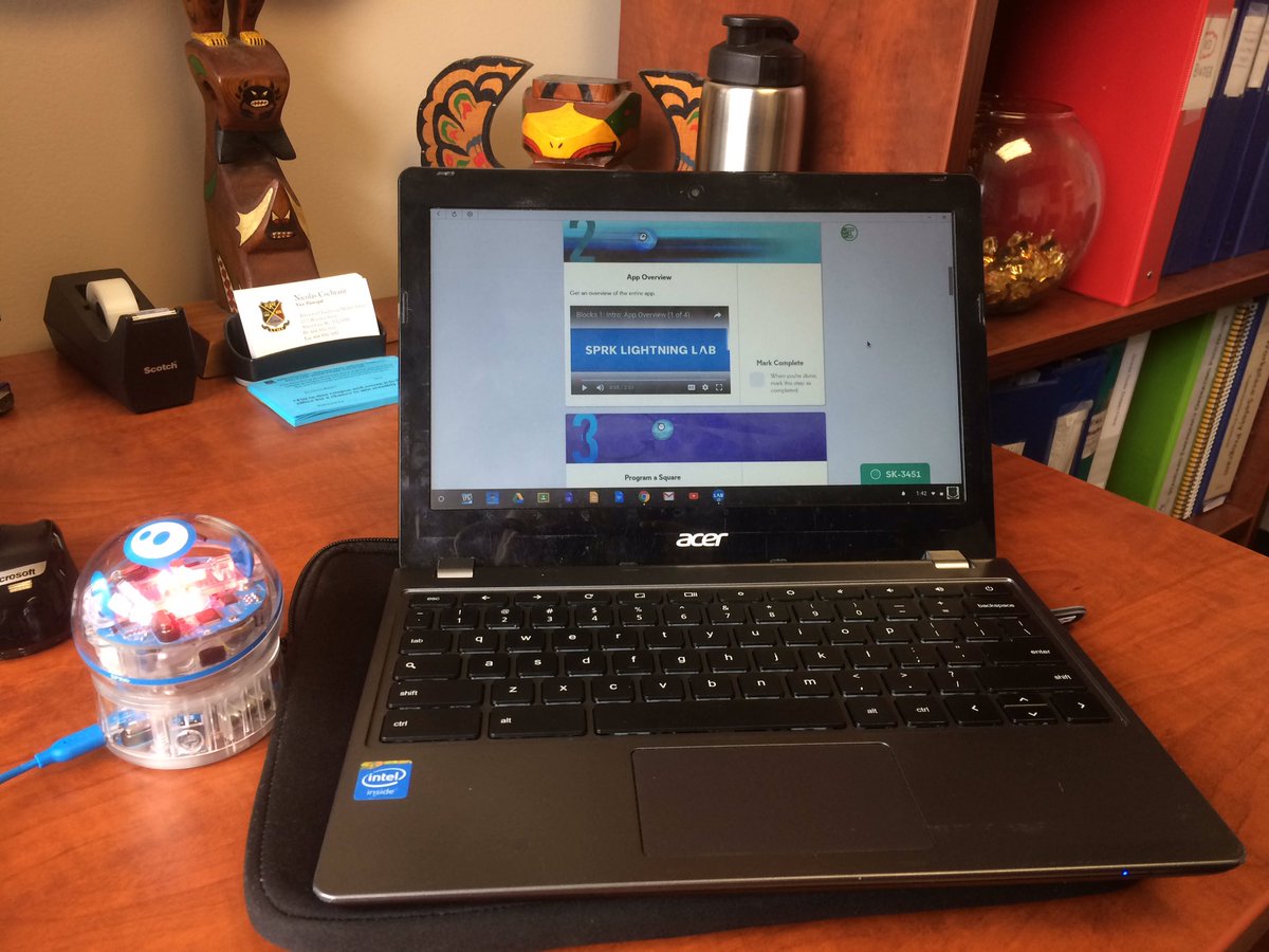 CochraneEDU's tweet image. Another #Chromebook bonus. Use #lightninglab app to control your #Sphero Sprk+ @ATMSSabres No need to rush out and buy another device!