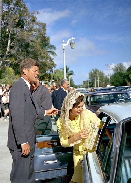 Leaving church on New Years day 1963