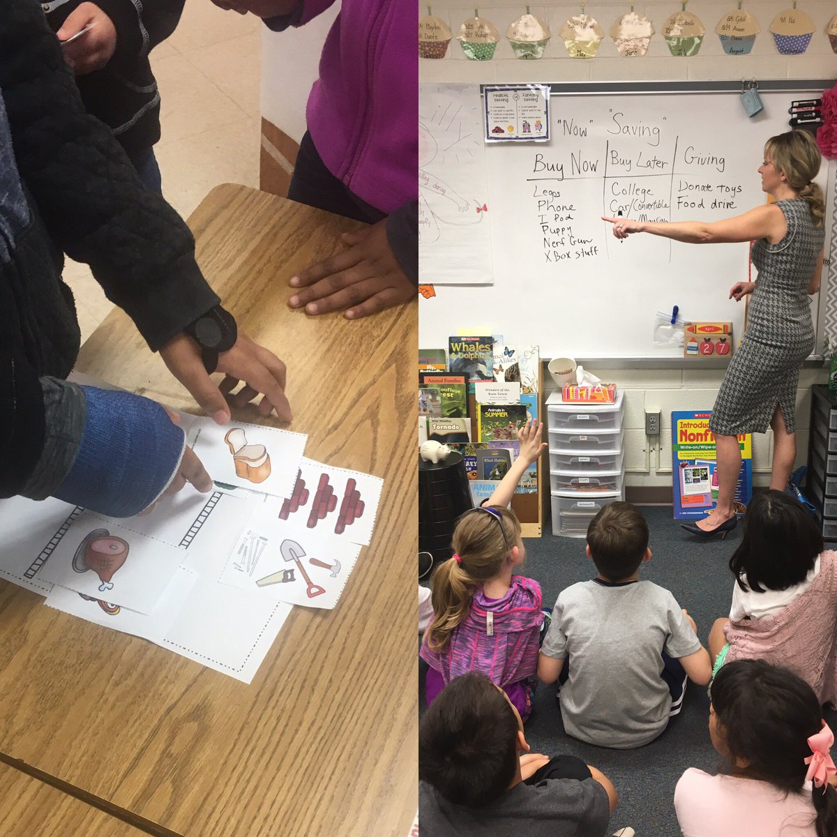 2nd graders explore barter, trade, and ways to save as they learn about economics.