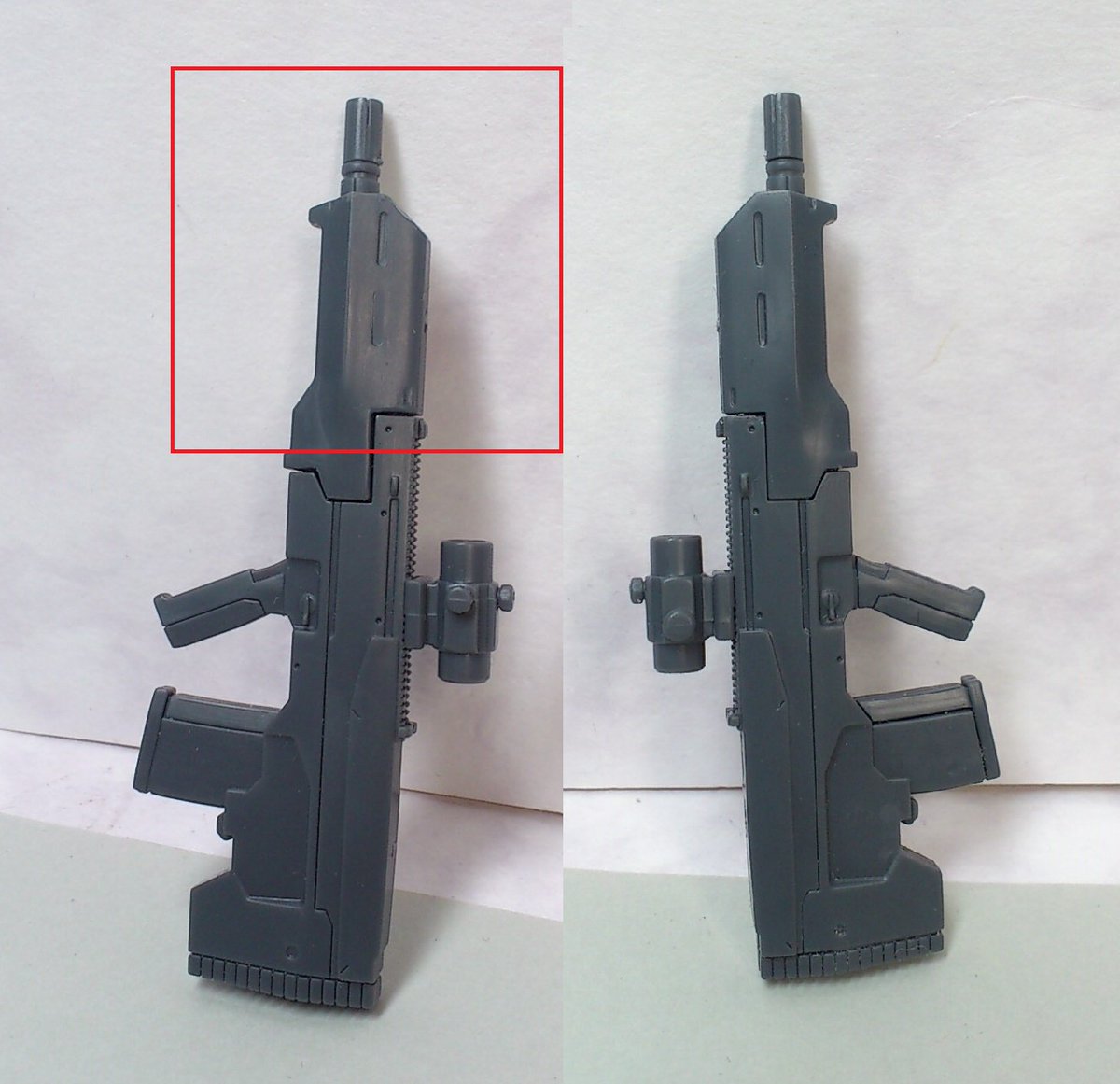 箱のんすけ N S Twitterissa 昨日買ってきたｺﾄﾌﾞｷﾔのmsgｱｻﾙﾄﾗｲﾌﾙ２ 組んで気がついたけどﾛﾝｸﾞﾊﾞﾚﾙﾊﾟｰﾂの左側の2点ｽﾘｯﾄのﾓｰﾙﾄﾞが成型不良なのか潰れてﾀﾞﾚてるのを発見 もしかしてﾊｽﾞﾚを引いた 他の製品もこうなのか単に個体差なのか ちょっと悲しい