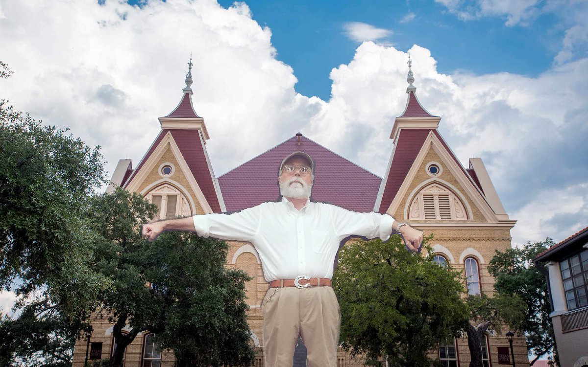sjmctxst's tweet photo. "It's a bird!" "It's a plane!" "It's.... Tom Grimes?" #NationalSuperheroDay #sjmc #txst https://t.co/tgp2Pqal9f