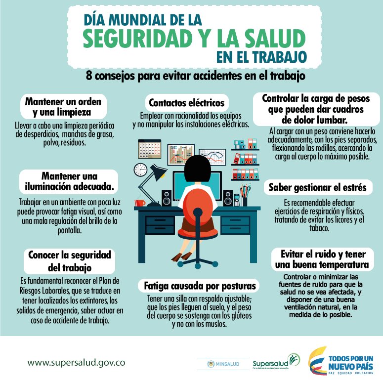 En el día mundial de la seguridad y la salud en el trabajo, te damos 8 consejos para evitar