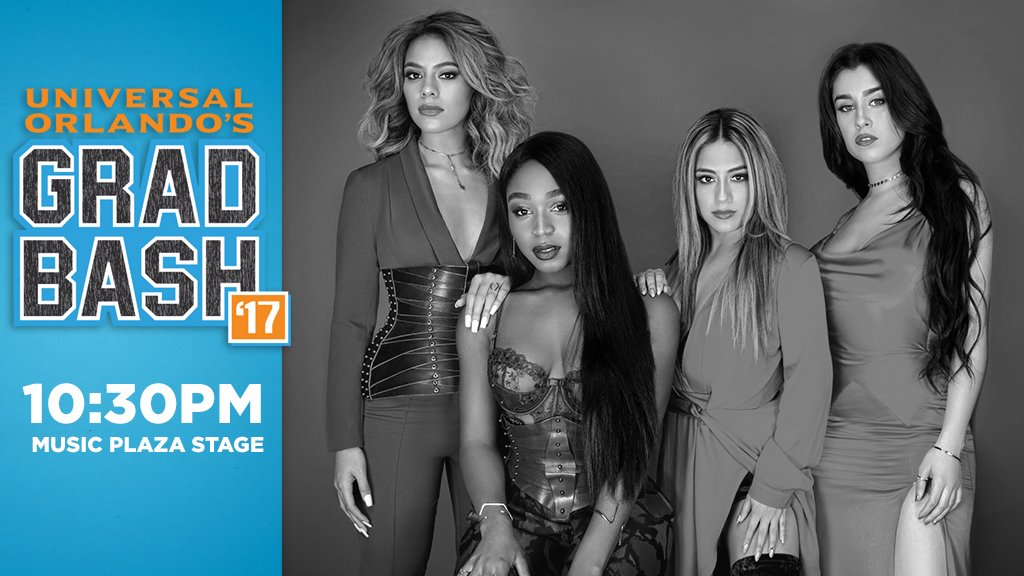 UniversalORL's tweet image. #GradBash Attendees: Start making your way to the Music Plaza Stage. @FifthHarmony is performing tonight and you don&apos;t want to miss it!