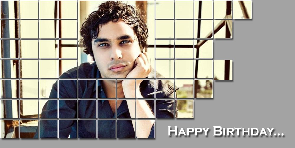 Here\s wishing \The Big Bang Theory\ star Kunal Nayyar a very Happy Birthday.  