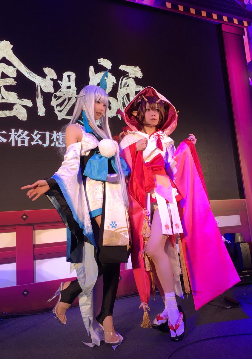 マジョノカ渚 コスプレ占い師 V Twitter 陰陽師 ブースにて 雪女
