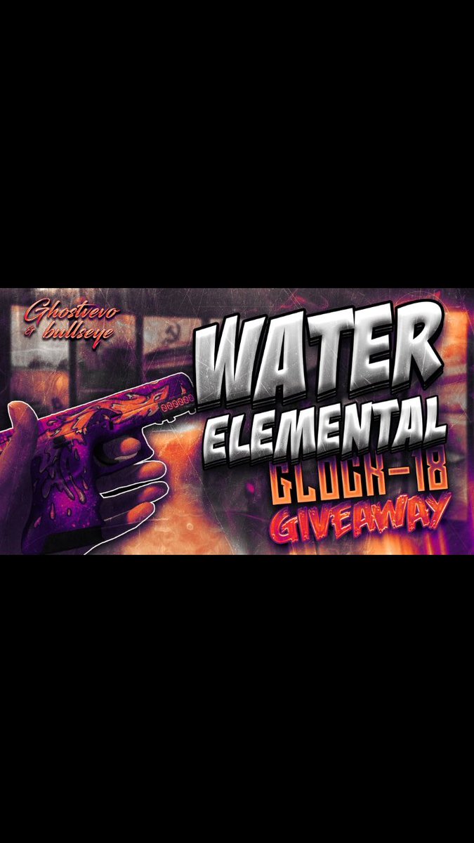 GhostvevoCSGO's tweet image. GLOCK WATER ELEMENTAL (FT) GIVEAWAY 

-RT like 

-Follow @BullsHD_ and @GhostvevoCSGO 

-Bonus and optional is follow @Itdedtn 

-3 day