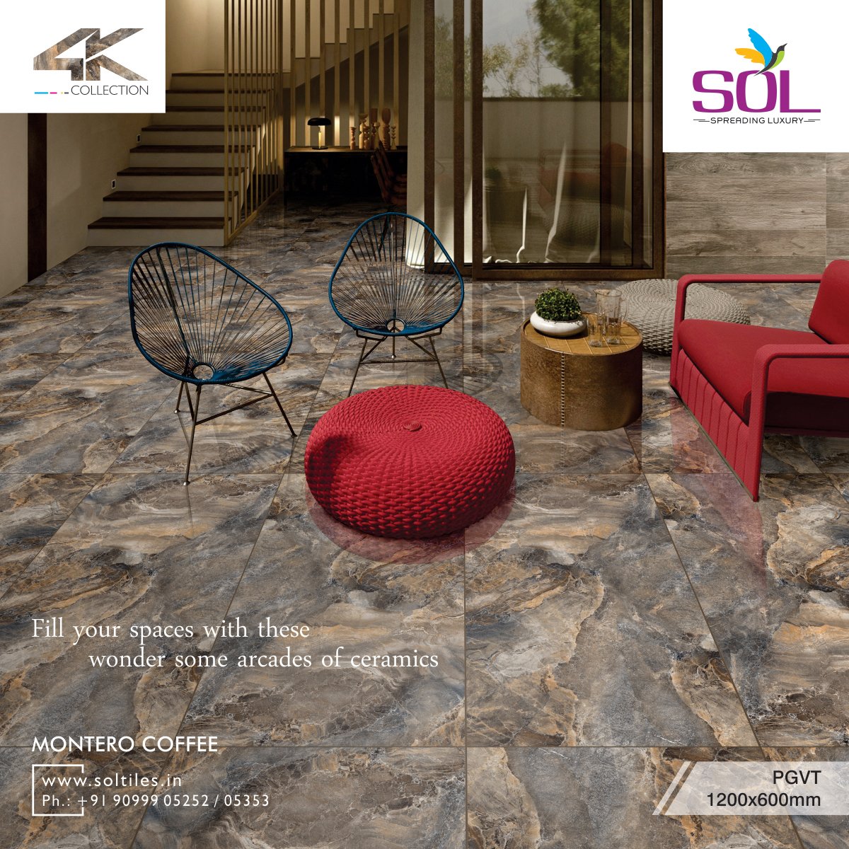 SolTileOfficial's tweet image. Fill your spaces with these wonder some arcades of ceramics - MONTERO COFFEE 1200X600mm PGVT Tiles
#SolTiles #Ceramic #Tiles #InteriorTips