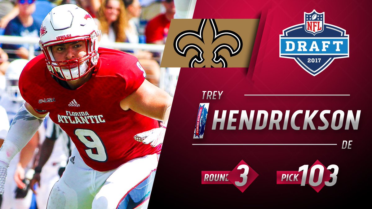 WHO. DAT. ⚜️

@FAU_Football &gt;&gt;&gt; <a href="/Saints/">New Orleans Saints</a> #NFLDraft