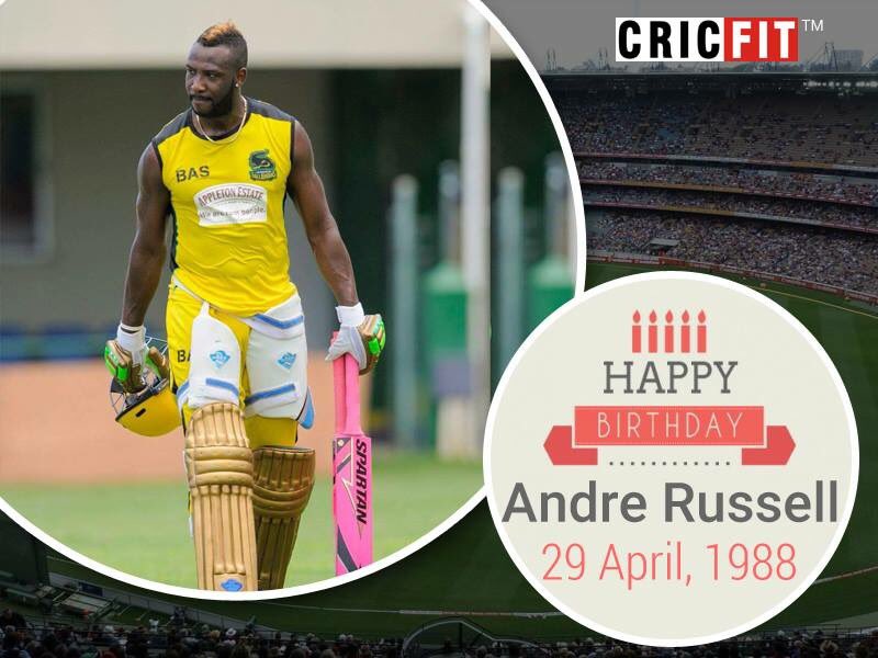 Cricfit Wishes Andre Russell a Very Happy Birthday! 