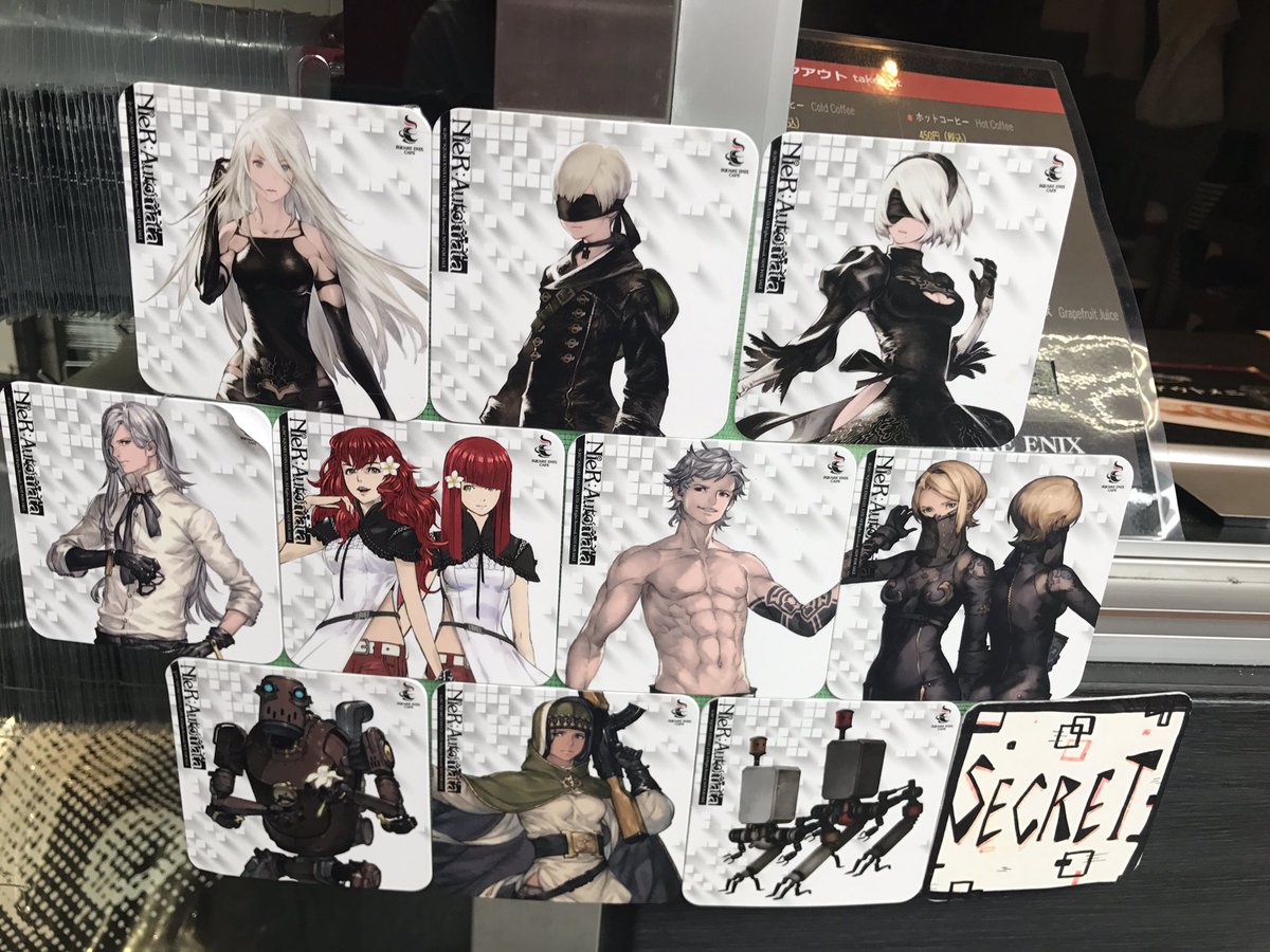 Tiffany Limited Edition Nier Automata Drink Coasters From Square Enix Cafe Tiffany Limited Edition Nier Automata Drink Coasters From Square Enix Cafe