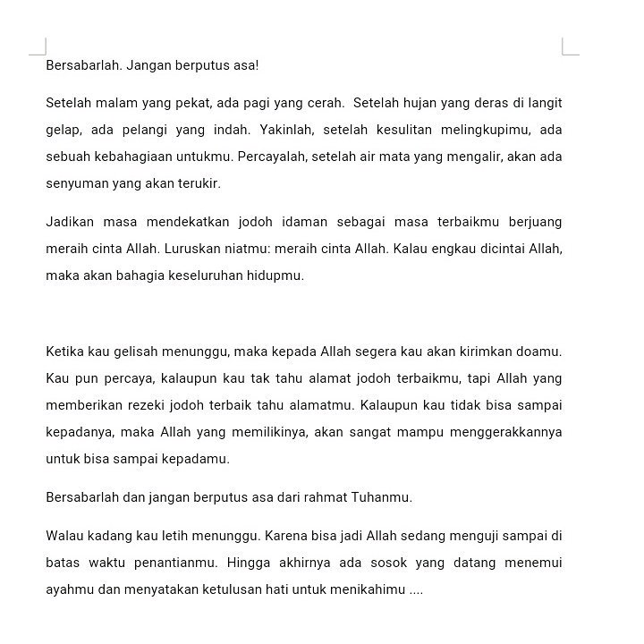 Bersabarlah...
.
Naskah buku #akutersentuhcinta