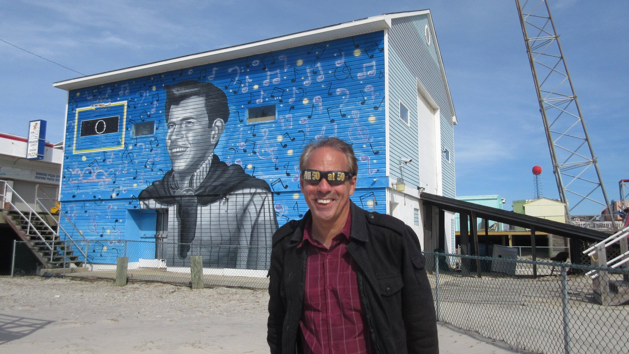 4/26 Happy Birthday Bobby Rydell  Here\s his mural on the Wildwood, New Jersey boardwalk...Wild, Wild,Wildwood Days 