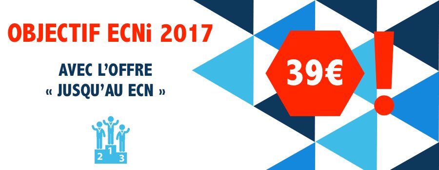 ipocrate's tweet image. OBJECTIF ECNi 2017! OFFRE "JUSQU'AUX ECNi" pour 39€ !
ow.ly/E92p30b1cf7