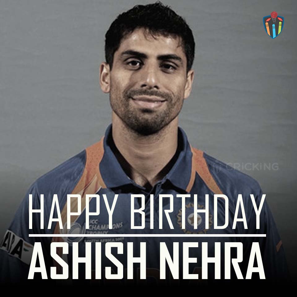 Happy Birthday Ashish Nehra. The Indian cricketer turns 38 today. 