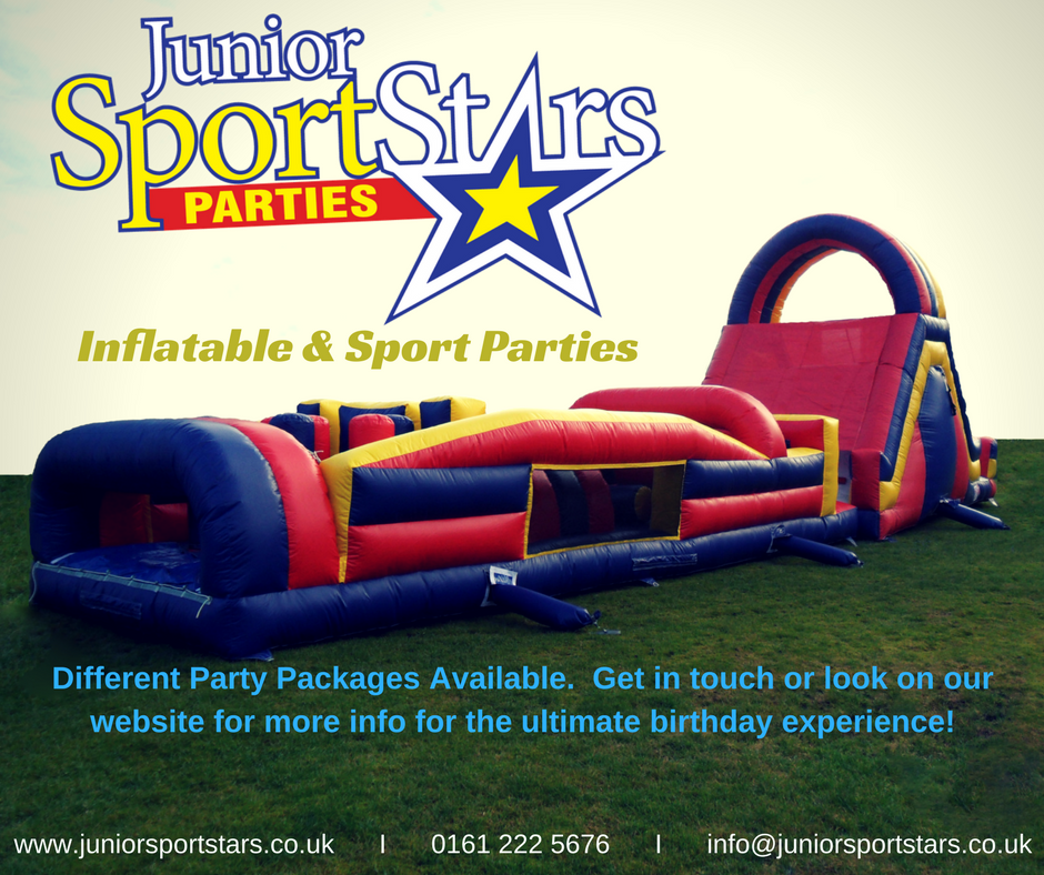 Amazing party packages available, including our Inflatable Obstacle Course! Get in touch for more info.  Also available to hire #party #kids