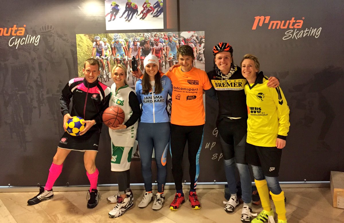 Startdag @teamCLAFIS was vandaag een gekkenhuis. Topteam, topsporters! Veel succes dit weekend! #schaatsen #NOS #muta #sportkleding