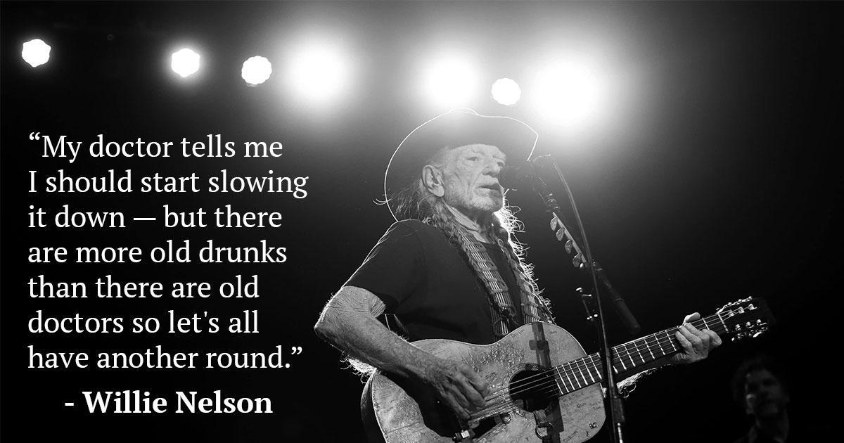 84 years and counting! Happy birthday, Willie.  