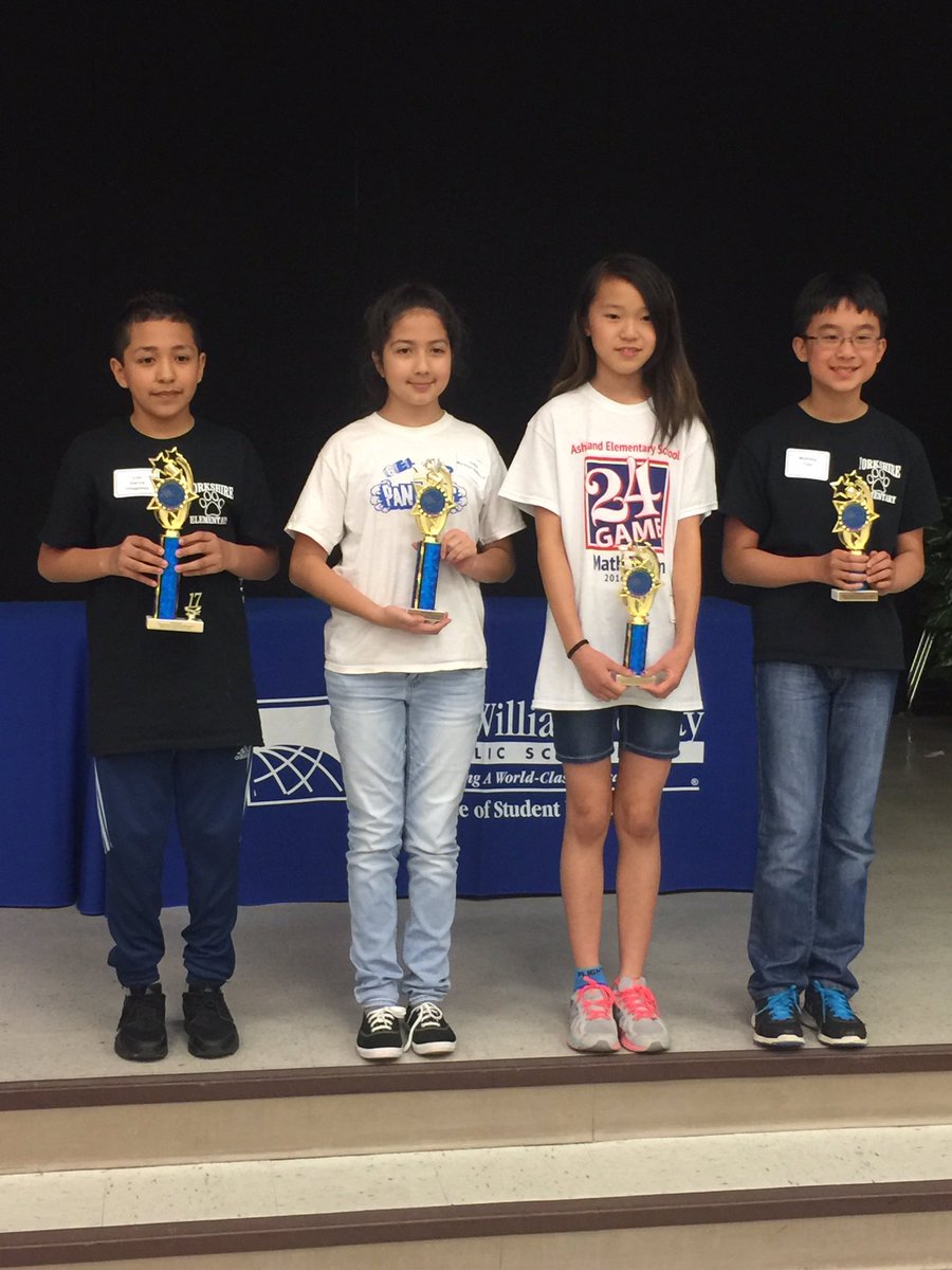 Congratulations to Hannah for finishing 3rd in today's Math competition!!! #ashlandsoar