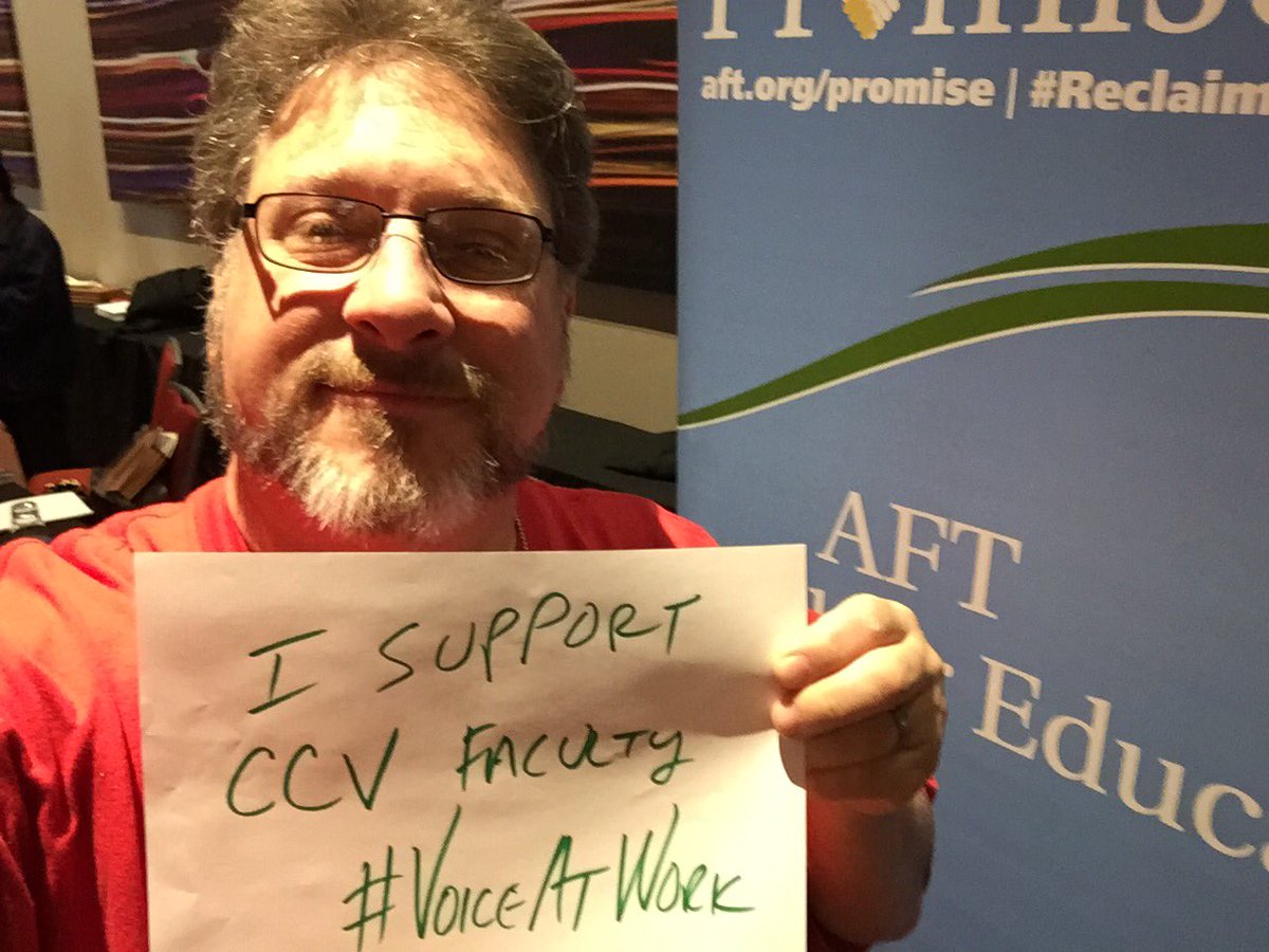 MarkDilley's tweet image. I support CCV faculty!! #VoiceAtWork
