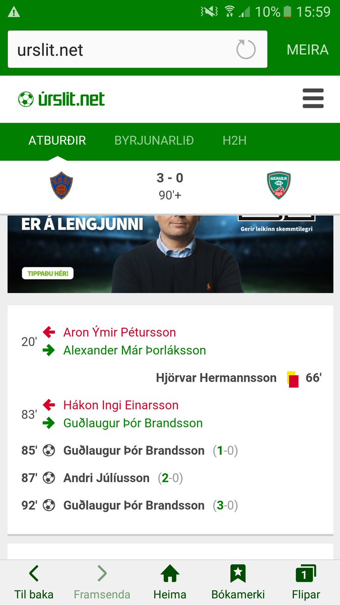 Guðlaugur Þór Brandsson! Remember the name!