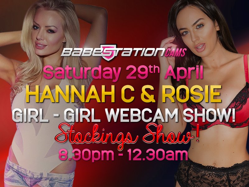 HUGE #camshow tonight with @hannahclaydon13 &amp; @RosieLee_bs! Join them on Babestation Cams from 8:30pm! https://t.co/UTcPcYhyPI

#webcam https://t.co/lmVToZwyHk