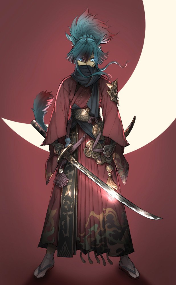 Daigoman בטוויטר Ff14 の侍を描きました Ffxiv Samurai