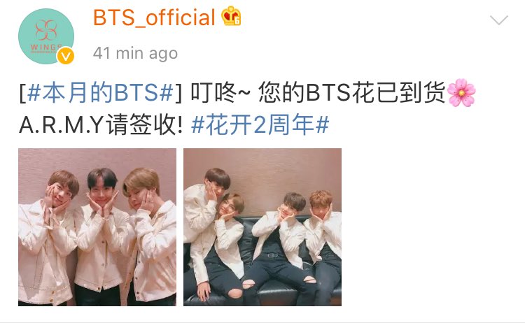 Bts Sg Trans This Month S Bts Ding Dong Your Bts Flower Has Arrived Army Please Acknowledge Receipt Hyyh2yearanniversary T Co Sch3j80t5g