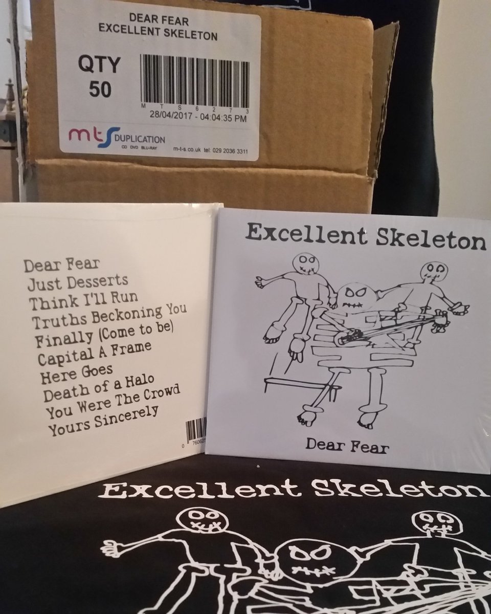 exskeleton's tweet photo. They've Arrived.. see you all shortly.. #DearFear https://t.co/YL0yn14xCv