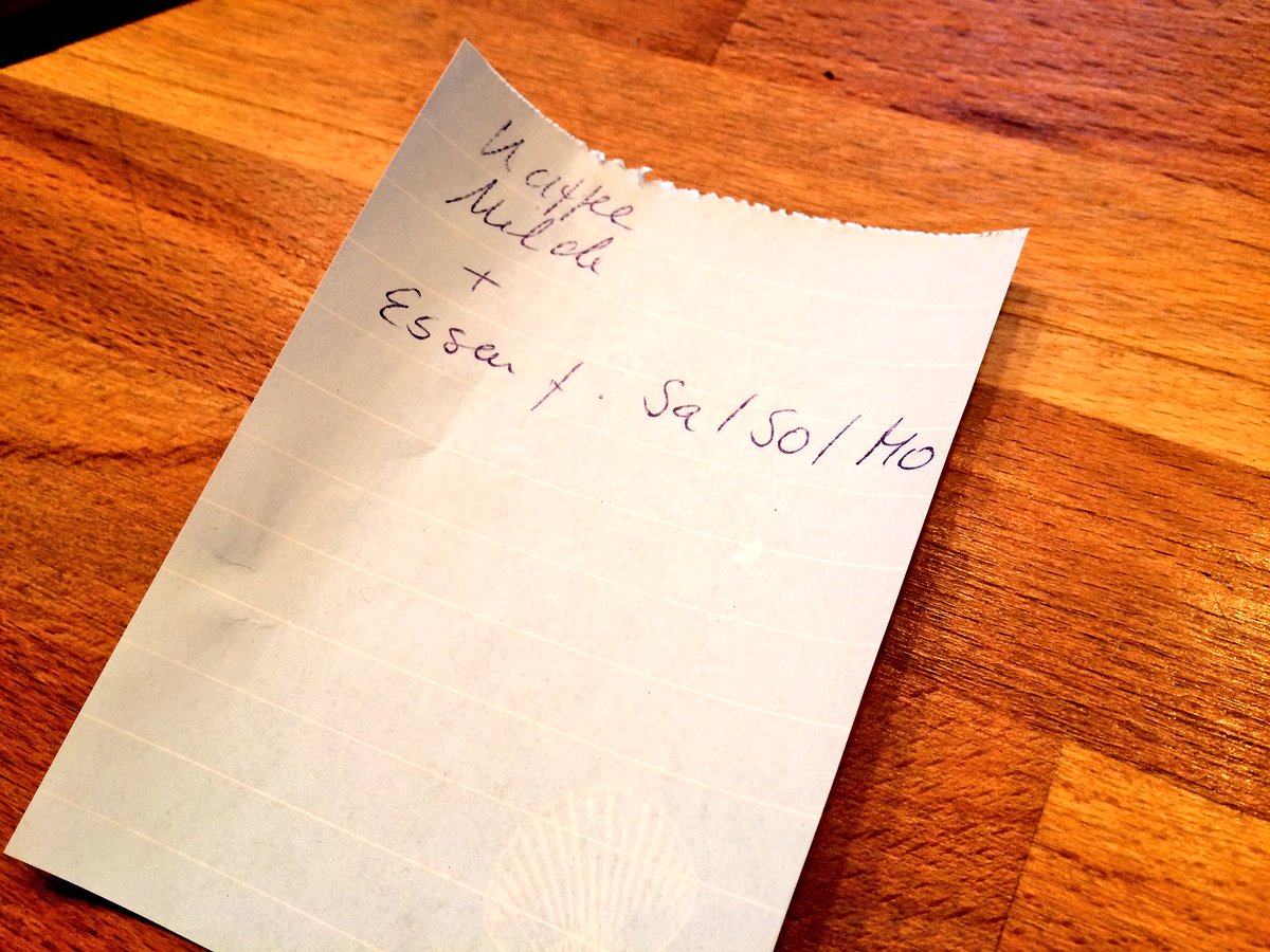 Ich liebe meine Frau für ihre detailreichen und logistisch optimierten Einkaufslisten für mich.
Das kauft sich quasi von alleine ein.