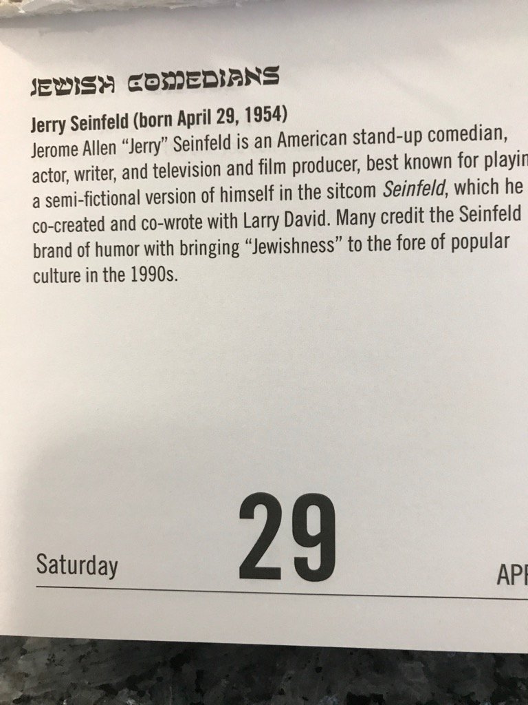 Happy birthday Jerry Seinfeld. 