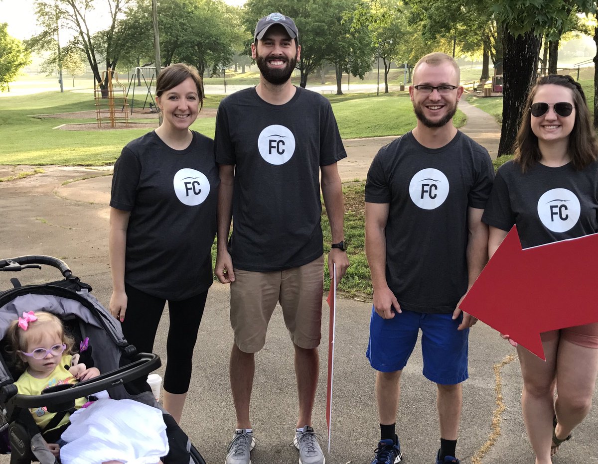 Awesome group of volunteers helping the Pregnancy Resource Center with their Superhero 5k! #FCLetsGo